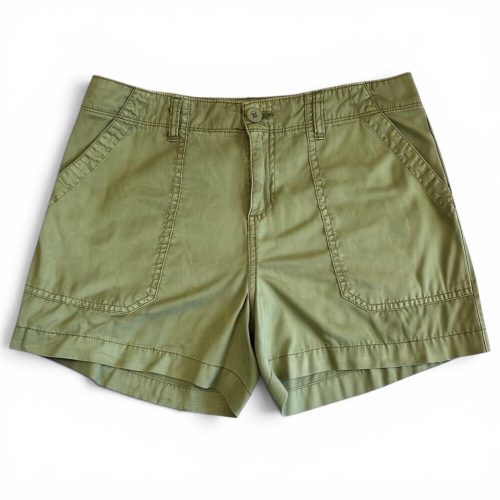 Social Standard by Sanctuary Fortune Tencel Shorts Women's Olive Green 5"- Small